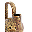 Light en Living Vaas deco 16x15,5x26 cm SERRES keramiek donkerbruin + creme + oranje