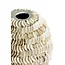 Light en Living Vaas deco Ø33x35 cm SARRIA bamboo + schelp creme