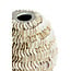 Light en Living Vaas deco  SARRIA Ø26 x 27 bamboo + schelp creme