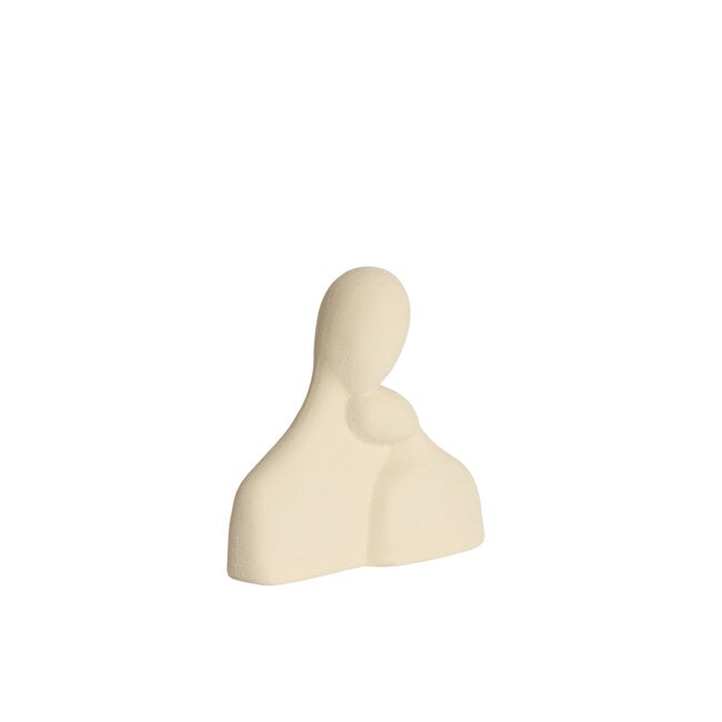 Light en Living Ornament 24x9x24 cm SOLINE keramiek mat creme