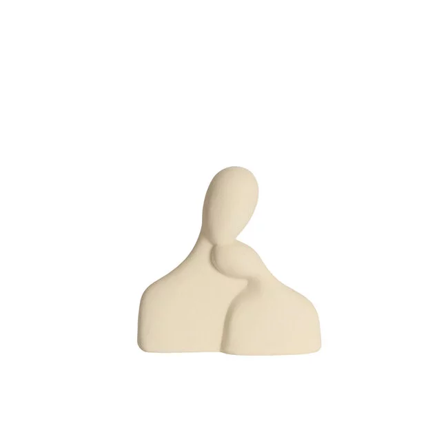 Light en Living Ornament 24x9x24 cm SOLINE keramiek mat creme