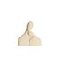 Light en Living Ornament 24x9x24 cm SOLINE keramiek mat creme