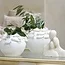 Light en Living Ornament 28x13x29 cm SOLINE keramiek mat creme