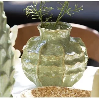 Light en Living Vaas deco Ø21x20 cm LOSETO keramiek groen