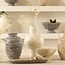 Light en Living Vaas deco Ø24x38 cm GIRONA bamboo creme