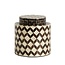 Light en Living Vaas deco Ø16x16 cm OLITE bamboo creme + donkerbruin