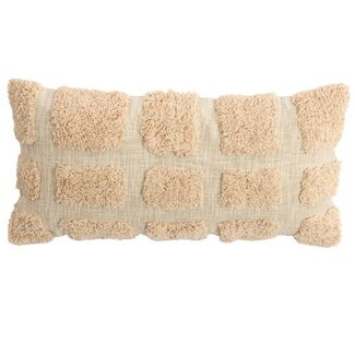 Light en Living Kussen 60x30 cm FASANO lichtroze + crème