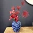 Light en Living Vaas deco Ø25,5x27 cm BERRIES keramiek donkerblauw