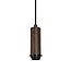 Light en Living Hanglamp 10L 144x49x200 cm HUXI Donkerbruin houtprint + linnen crème