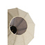 Light en Living Hanglamp 5L Ø76x140 cm HUXI houtprint donkerbruin + linnen crème