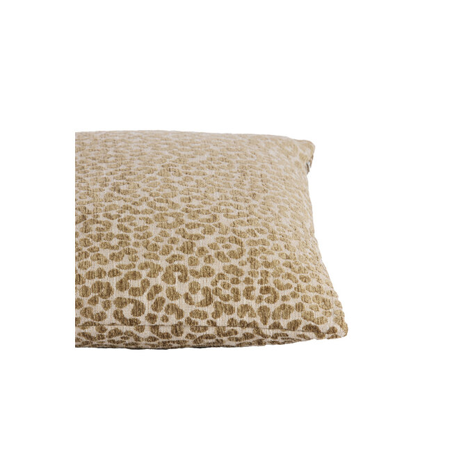 Light en Living Kussen 45x45 cm SAFFORD zand + olijfgroen