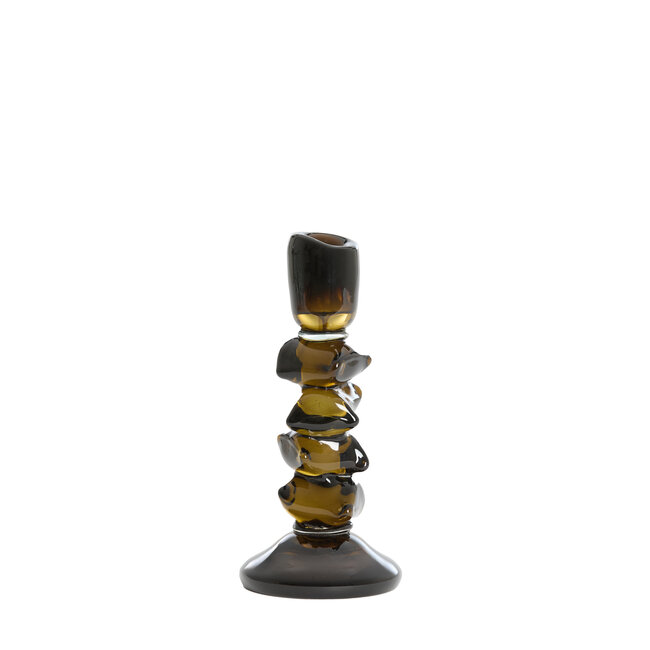 Light en Living Kandelaar Ø11x24,5 cm ESTIVA glas olijfgroen