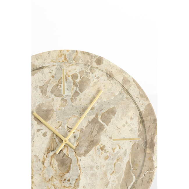 Light en Living Klok Ø48 cm SISTELO taupe marmer