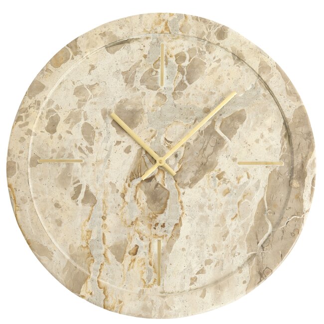 Light en Living Klok Ø41 cm SISTELO taupe marmer