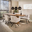 WoonStijl Eettafel Wave Centro Deens ovaal 180cm  Massief mango zand