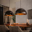 WoonStijl Hanglamp Dome 2-lichts Ø60cm Urban Bruin