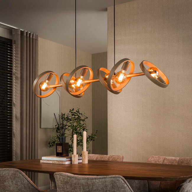 WoonStijl Hanglamp Hover 6-lichts beige