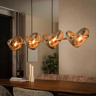 WoonStijl Hanglamp Hover 8-lichts beige