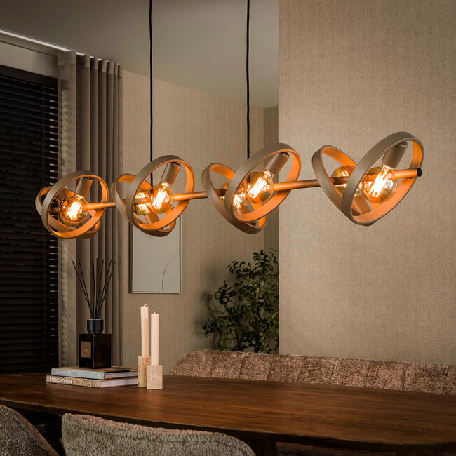 WoonStijl Hanglamp Hover 8-lichts beige