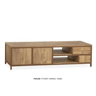 WoonMax Tv kast Punjab groot 180 cm - diverse kleurcombinaties