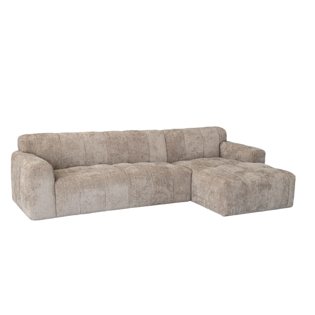 Tower Living Austin 2.5 zits + Chaise Rechts - Haga 30 beige