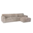 Tower Living Austin 2.5 zits + Chaise Rechts - Haga 30 beige
