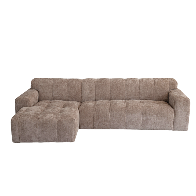 Tower Living Austin 2.5 zits + Chaise Links - Haga 39 cappuccino