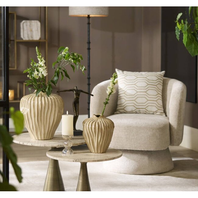 Light en Living Kussen 45x45 cm JOPLIN crème+goud