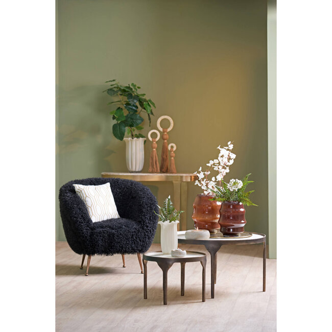 Light en Living Kussen 45x45 cm JOPLIN crème+goud