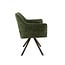 WoonStijl Armstoel Raster draaibaar Hoven groen-bruin frame