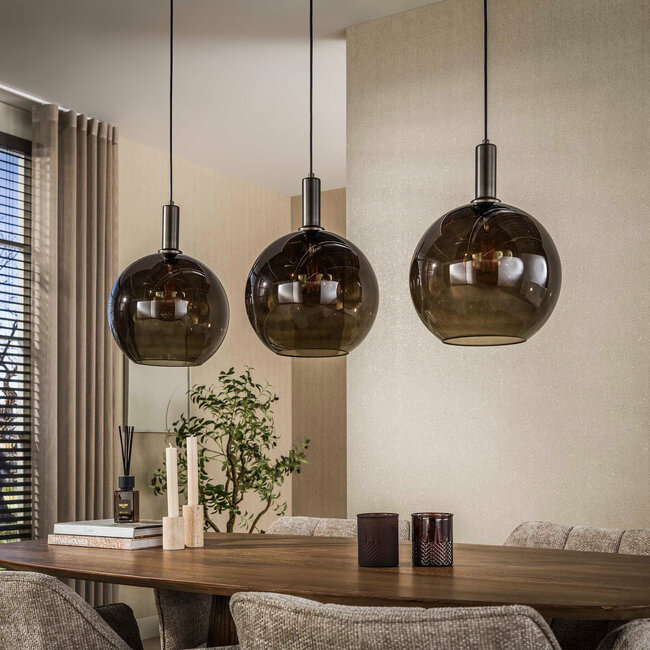 WoonStijl Hanglamp Sfera Tricolore 3-lichts Artic zwart