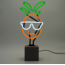 Locomocean Neon licht met voet - Pineapple