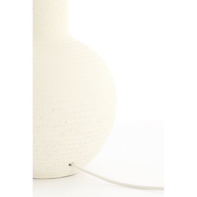 Light en Living Lampvoet Ø34x62 cm ULLOA keramiek mat crème