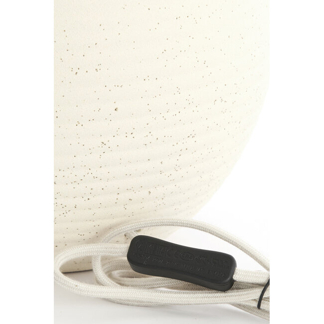 Light en Living Lampvoet Ø34x62 cm ULLOA keramiek mat crème