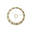 Light en Living Lampenkap 31-31-41,5 cm SIMBELIN crème + olijfgroen