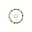 Light en Living Lampenkap 26-26-36,5 cm SIMBELIN crème + olijfgroen