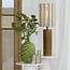 Light en Living Lampenkap 26-26-36,5 cm SIMBELIN crème + olijfgroen