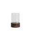 Light en Living Windlicht Ø18x36 cm MALDA mango hout bruin + glas