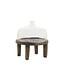 Light en Living Plateau met stolp Ø27x30 cm BIA mangohout bruin + glas