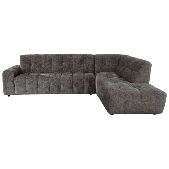 Tower Living Memphis 3 zits + Ottoman Rechts - Haga 16 charcoal