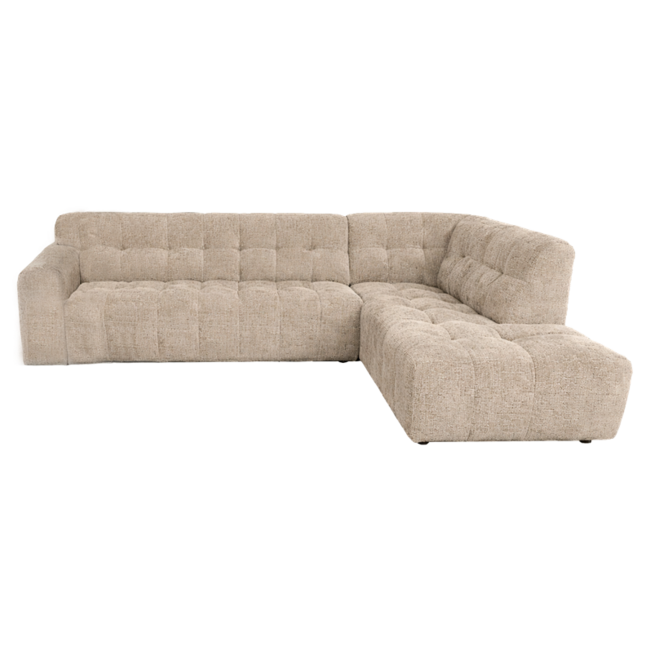 Tower Living Memphis 3 zits + Ottoman Rechts - Haga 30 beige