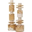 MUST Living Ornament Alba hoog - crème/bruin