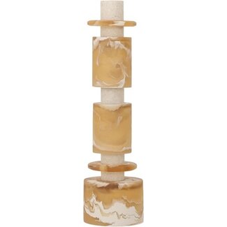 MUST Living Ornament Alba hoog - crème/bruin