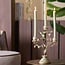 Light en Living Kandelaar 3L 26x13x37 cm PARROT crème-groen-geel+licht goud