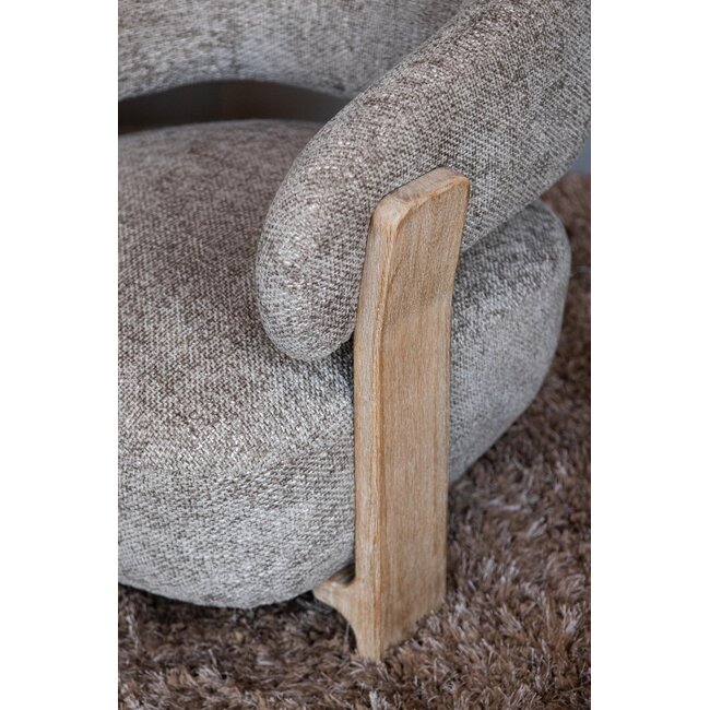 PTMD Fauteuil Mire taupe