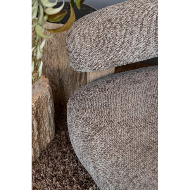 PTMD Fauteuil Mire taupe
