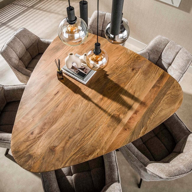 WoonStijl Eettafel Wave Centro driehoekig 150 mango