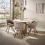 WoonStijl Eettafel Romano Centro rond Ø120cm 3D keramiek travertin