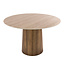 WoonStijl Eettafel Romano Centro rond Ø120cm 3D keramiek travertin