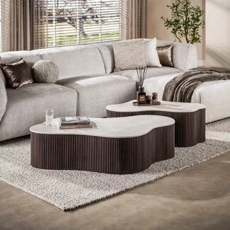 WoonStijl Salontafel Ceramo grande set van 2 Taj Mahal